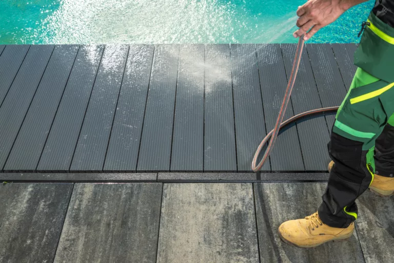 pool deck cleaning